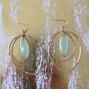 Anthropologie gold earrings